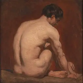 Homme, de dos, vers 1840.
