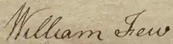 signature de William Few
