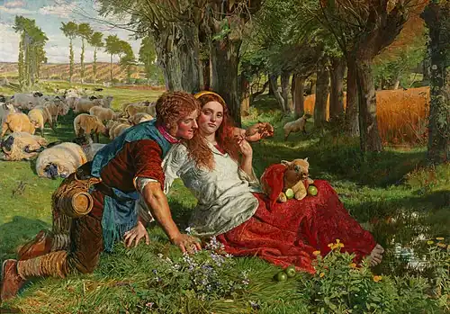 William Holman Hunt, Le Berger mercenaire, 1851