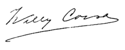 Signature de Willy Corsari