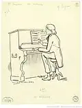 Wilned dans "Un Virtuose" au Théâtre Impérial, 1913.
