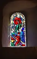 Vitrail montrant la reine Berthe (vitrail d'Ernst Linck&nbsp;(de), 1924).
