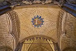 Voûte en éventail dans une des chapelles chantry de l'arrière-chœur