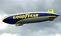Wingfoot One (N1A) n'est pas un ballon dirigeable, mais un dirigeable semi-rigide construit par Luftschiffbau Zeppelin.