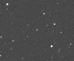 Animation montrant une occultation stellaire.