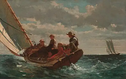 Le Vent se lève (Un vent favorable), 1873-1876National Gallery of Art, Washington DC