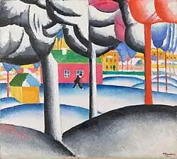 Kazimir Malevitch, Landscape (of Winter), 1909.