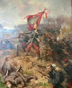 Mort de Władysław Szujski à la Bataille de Sillery, Lublin Museum&nbsp;(en).