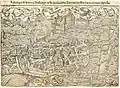Rouffach, en 1548. On peut voir les remparts dans leur état initial.