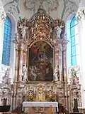 Retable allemand de Johann Peter Heel, XVIIIe&nbsp;siècle