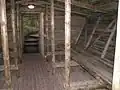 Cagna reconstituée (abri en forêt utilisé par les résistants).