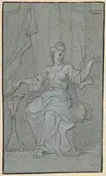 Dessin de Hallé conservé au MET, NY.