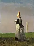 Jonathan Eastman Johnson : Woman Reading, vers 1874
