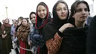 Femmes à Kaboul en 2016.
