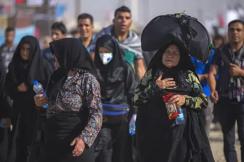 Procession chiite en Iran, 2016.