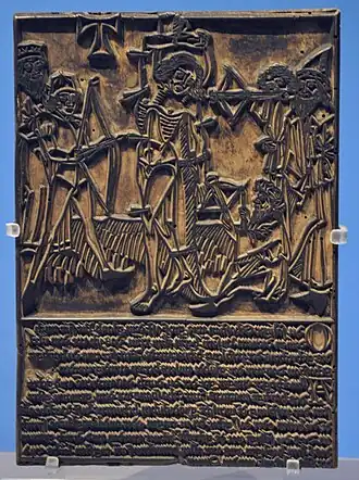 Martyre de Saint Sebastien, gravure sur bois, Allemagne du sud vers 1470–1475, Londres, British Museum.