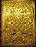 Reliure d'un livre ancien.