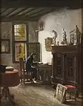 Le jeune dessinateur, huile sur toile, vers 1822, Musée Teyler, Haarlem.