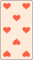 Huit de cœur d'un jeu de tarot du XIXe&nbsp;siècle