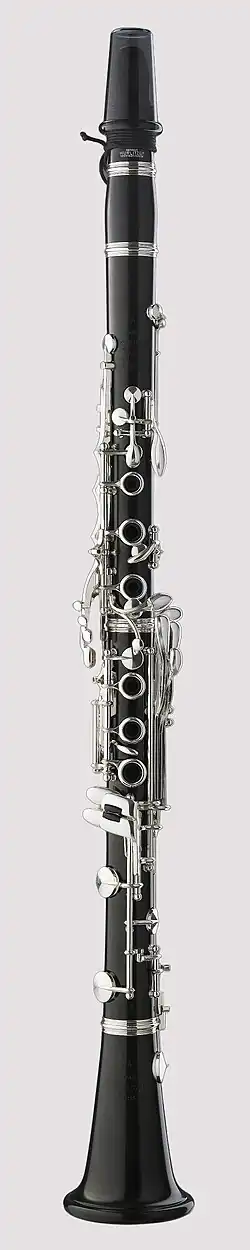 Clarinette en système Boehm réformé, avec 19&nbsp;clés et 7&nbsp;anneaux, développée en 1949 par Fritz Wurlitzer.