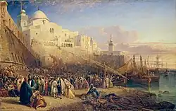 William Wyld, Le Départ d'Israélites pour la Terre sainte (scène algérienne), 1841 musée des Beaux-Arts de Lyon