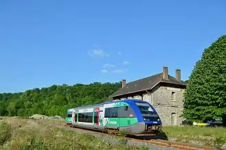Ancienne gare de Lurbe-Saint-Christau.
