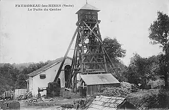 Le puits du Centre en 1906.