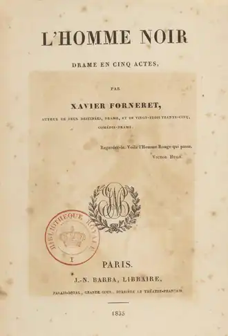 Page de titre de l’édition originale de 1835