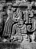 Sculpture de la Pyramide du Serpent à plumes
