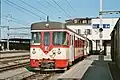 Voiture-pilote Bt n°52 en gare de Yverdon-les-Bains