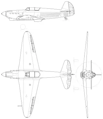 vue en plan de l’avion