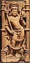Yama. Statue de style Pratihâra, datée du Xe&nbsp;siècle. En provenance de Jhalawar.