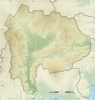 Voir sur la carte topographique de la préfecture de Yamanashi