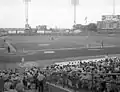Match entre les A's contre les New York Yankees au Municipal Stadium (1966)