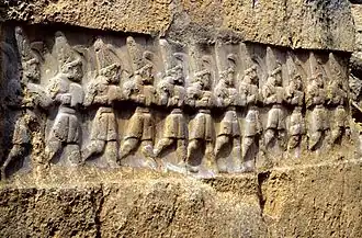 Les Douze dieux porteurs de bêtes à sacrifier, Chambre B de Yazılıkaya.