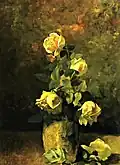 Yellow Roses in a Vase, 1890, New Britain Museum of American Art