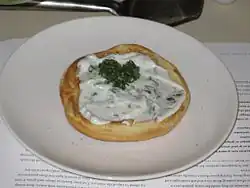 Sauce yoghourt-menthe.