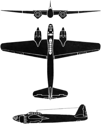 vue en plan de l’avion
