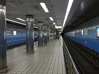 Vue du quai de la station