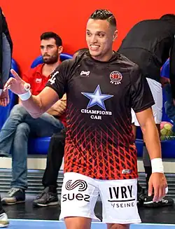 Youssef Benali lors d'une rencontre de championnat entre le PSG et l'US Ivry, le 14 septembre 2017.