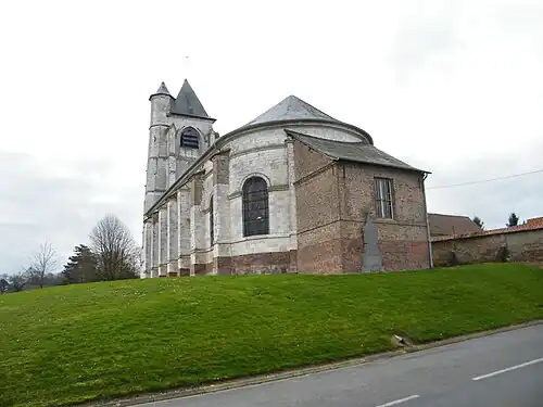 Le chevet de l'église.
