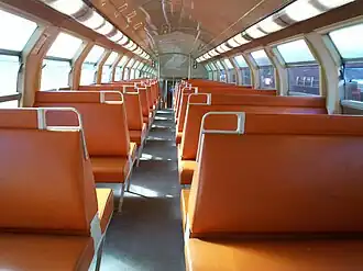 Intérieur d'une remorqueex-VB 2N.