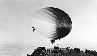 À l’appontage sur l'USS&nbsp;Saratoga.