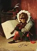 Le singe musicien (avant 1890)
