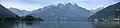 Vue vers le sud : Hoher Tenn avec le Imbachhorn et le Vorbergen, à droite le Kitzsteinhorn.
