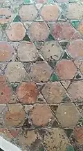 Zellige en forme de pavé utilisé au palais