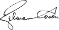 Signature de Sir Zelman Cowen