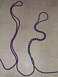 Procéder de la même manière qu'avec les brins en simple :
