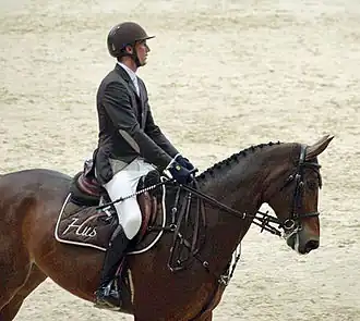 Kevin Staut et Zeta de Hus lors du Grand Prix Coupe du monde de Lyon (octobre 2011).