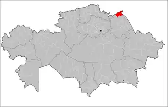 Localisation de District de Jelezin